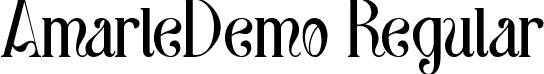 AmarleDemo Regular font - AmarleDemoRegular.ttf