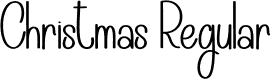 Christmas Regular font - Christmas.otf