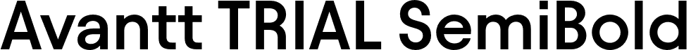 Avantt TRIAL SemiBold font - AvanttTRIAL-SemiBold.otf