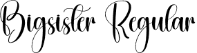 Bigsister Regular font - Bigsister.otf