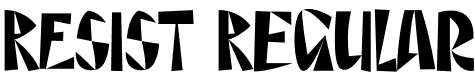 RESIST Regular font - RESIST.otf