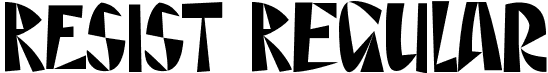 RESIST Regular font - RESIST.ttf