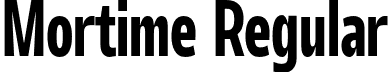 Mortime Regular font - mortime.otf