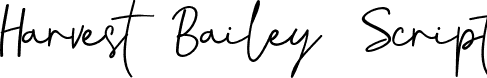 Harvest Bailey Script font - harvest-bailey-script.otf