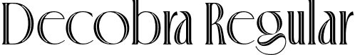 Decobra Regular font - decobraregular-8olr0.ttf