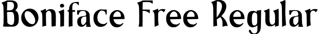 Boniface Free Regular font - Boniface Free.otf