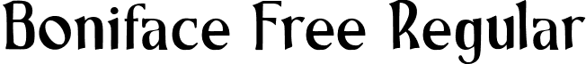 Boniface Free Regular font - Boniface Free.ttf