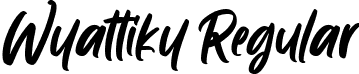 Wyattiky Regular font - Wyattiky.ttf