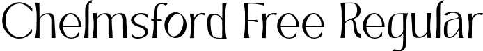 Chelmsford Free Regular font - Chelmsford Free.otf