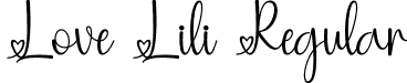 Love Lili Regular font - LoveLili.otf