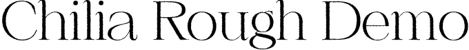 Chilia Rough Demo font - ChiliaRough-Regular_demo.otf