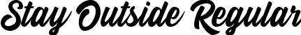 Stay Outside Regular font - Stay-Outside-1.ttf