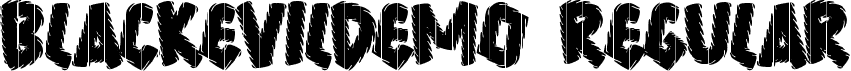 BlackEvilDemo Regular font - BlackEvilDemoRegular.ttf