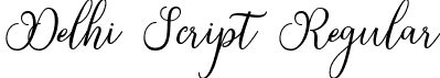 Delhi Script Regular font - Delhi Script.ttf