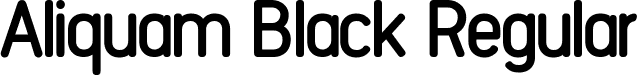 Aliquam Black Regular font - aliquam-black.ttf