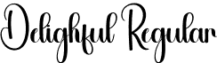 Delighful Regular font - Delighful.otf