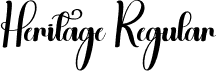 Heritage Regular font - Heritage.otf