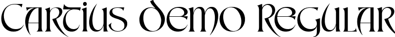 Cartius Demo Regular font - Cartius Demo.ttf