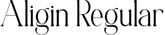 Aligin Regular font - Aligin.otf