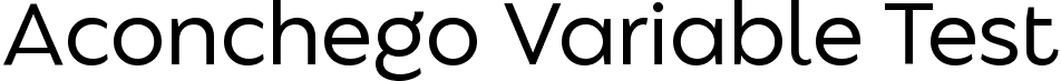 Aconchego Variable Test font - AconchegoVariableTest.ttf