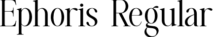 Ephoris Regular font - Ephoris-Regular.otf