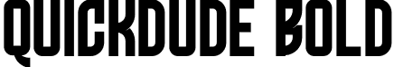 QUICKDUDE Bold font - quickdude-9my2l.otf