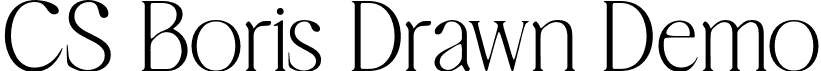 CS Boris Drawn Demo font - CSBorisDrawn-Regular_demo.otf