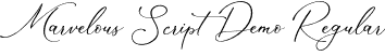 Marvelous Script Demo Regular font - Marvelous-Script-Demo.otf