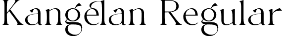 Kangelan Regular font - Kangelan.otf