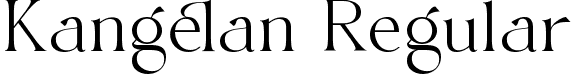 Kangelan Regular font - Kangelan.ttf