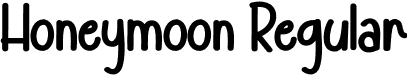 Honeymoon Regular font - Honeymoon.otf