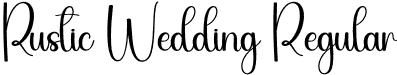 Rustic Wedding Regular font - Rustic-Wedding.otf