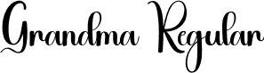 Grandma Regular font - Grandma.otf