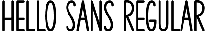 Hello Sans Regular font - HelloSans.otf