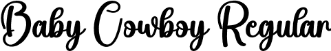 Baby Cowboy Regular font - Baby-Cowboy.otf