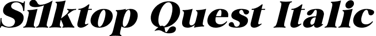 Silktop Quest Italic font - silktopquest-italic.otf