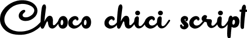 Choco chici script font - Chocochici.ttf