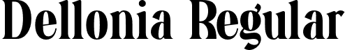 Dellonia Regular font - Dellonia.otf