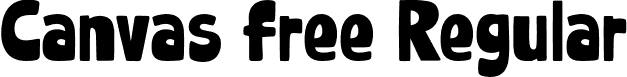 Canvas Free Regular font - Canvas-Free.otf