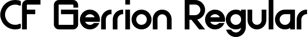 CF Gerrion Regular font - CFGerrionDEMO-SemiBold.otf