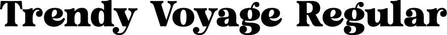 Trendy Voyage Regular font - Trendy-Voyage.otf