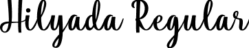 Hilyada Regular font - Hilyada.otf