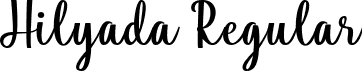 Hilyada Regular font - Hilyada.ttf