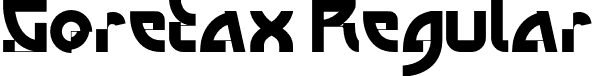 Goretax Regular font - goretaxdemo.otf