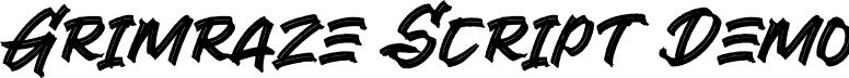 Grimraze Script Demo font - grimraze-script.otf