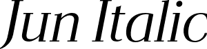 Jun Italic font - jun-italic.otf