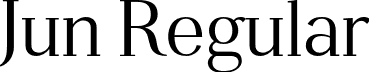 Jun Regular font - jun-regular.otf