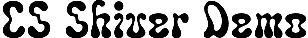 CS Shiver Demo font - CSShiver-Regular_demo.otf