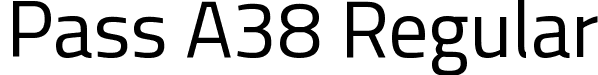 Pass A38 Regular font - Pass_A38.ttf