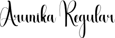 Arunika Regular font - Arunika.otf